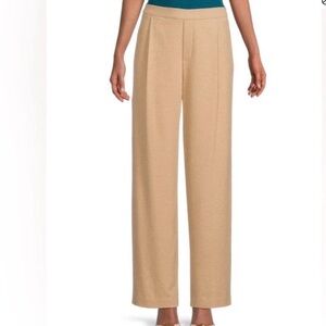 Vince Wide-Leg Pull-On Pants in Beige